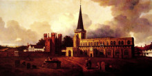 Репродукция картины "st. mary&#39;s church hadleigh" художника "гейнсборо томас"