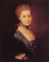 Копия картины "elizabeth wrottesley" художника "гейнсборо томас"