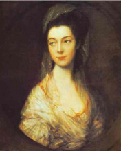 Копия картины "mrs. christopher horton, later anne, duchess of cumberland" художника "гейнсборо томас"