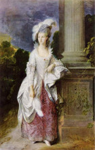 Копия картины "портрет миссис мэри грэм" художника "гейнсборо томас"