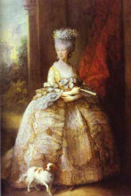 Копия картины "portrait of queen charlotte" художника "гейнсборо томас"