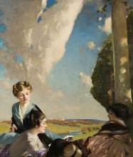 Копия картины "the reading" художника "генри джордж"