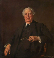 Репродукция картины "sir hector clare cameron, president of the faculty of physicians and surgeons of glasgow" художника "генри джордж"