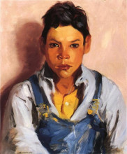Картина "the goat herder (also known as mexican boy)" художника "генри роберт"