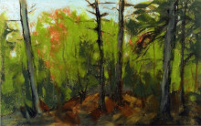 Картина "woodland scene, monhegan, maine" художника "генри роберт"