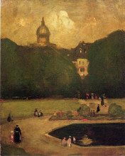 Картина "au jardin du luxembourg" художника "генри роберт"