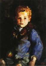 Репродукция картины "the irish boy in blue denim - anthony lavelle" художника "генри роберт"