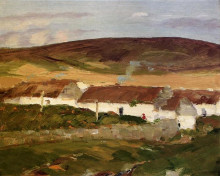 Копия картины "irish cottage" художника "генри роберт"