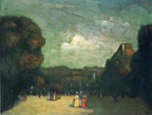 Копия картины "the louvre" художника "генри роберт"