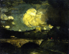 Репродукция картины "the rain clouds (paris)" художника "генри роберт"