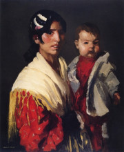 Копия картины "maria y consuelo (gitana)" художника "генри роберт"