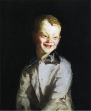 Репродукция картины "the laughing boy (jobie)" художника "генри роберт"