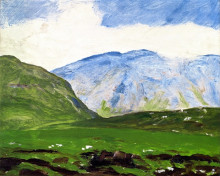 Копия картины "irish landscape" художника "генри роберт"