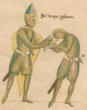 Копия картины "extract from the battle between greed and generosity" художника "геррада ландсбергская"