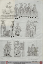 Репродукция картины "hortus deliciarum" художника "геррада ландсбергская"