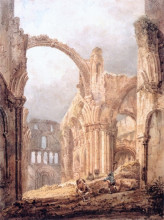 Репродукция картины "interior of lindisfarne priory" художника "гёртин томас"