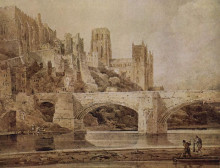 Репродукция картины "durham cathedral and bridge" художника "гёртин томас"