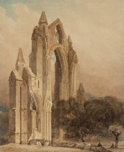 Картина "guisborough priory, yorkshire" художника "гёртин томас"