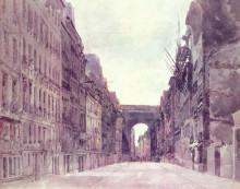 Копия картины "rue saint-denis in paris" художника "гёртин томас"