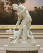 Репродукция картины "hunter and dog" художника "гибсон джон"