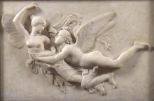 Копия картины "cupid pursuing psyche" художника "гибсон джон"