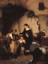 Копия картины "the orphans" художника "гизис николаос"