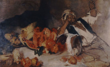 Копия картины "oriental man with fruit" художника "гизис николаос"