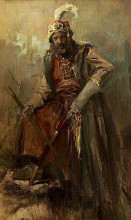 Картина "oriental warrior" художника "гизис николаос"