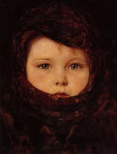 Копия картины "little girl" художника "гизис николаос"