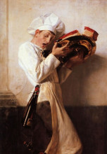 Копия картины "pastry man" художника "гизис николаос"