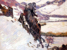 Картина "creuse under the snow" художника "гийомен арман"