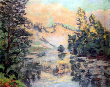 Репродукция картины "landscape of creuse" художника "гийомен арман"