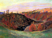 Репродукция картины "sunset in creuse" художника "гийомен арман"