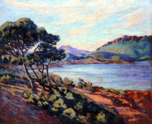 Копия картины "agay bay" художника "гийомен арман"