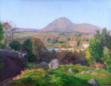 Репродукция картины "landscape of puy de d&#244;me" художника "гийомен арман"