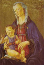 Картина "madonna and child" художника "гирландайо доменико"