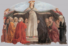 Картина "madonna of mercy" художника "гирландайо доменико"
