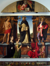Репродукция картины "altarpiece of st. vincent ferrer" художника "гирландайо доменико"