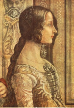 Копия картины "ludovica tornabuoni" художника "гирландайо доменико"