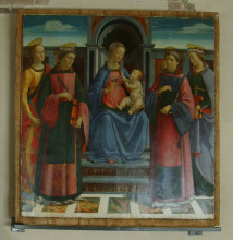 Картина "madonna and child" художника "гирландайо доменико"