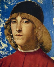 Репродукция картины "piero, eldest son of lorenzo the magnificent, called piero the unfortunate" художника "гирландайо доменико"