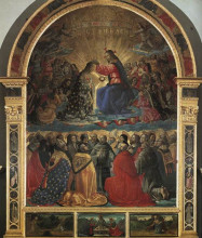 Картина "coronation of the virgin" художника "гирландайо доменико"