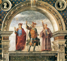 Копия картины "decoration of the sala del gigli" художника "гирландайо доменико"