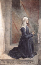 Картина "portrait of the donor nera corsi sassetti" художника "гирландайо доменико"
