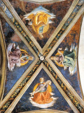 Копия картины "vaulting of the sassetti chapel" художника "гирландайо доменико"