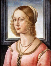 Копия картины "portrait of giovanna tornabuoni" художника "гирландайо доменико"