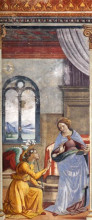 Картина "the annunciation" художника "гирландайо доменико"
