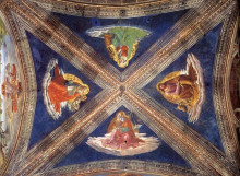 Картина "vaulting of the tornabuoni chapel" художника "гирландайо доменико"