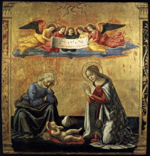 Картина "the nativity" художника "гирландайо доменико"