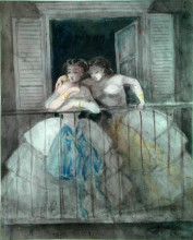 Копия картины "girls on the balcony" художника "гис константен"